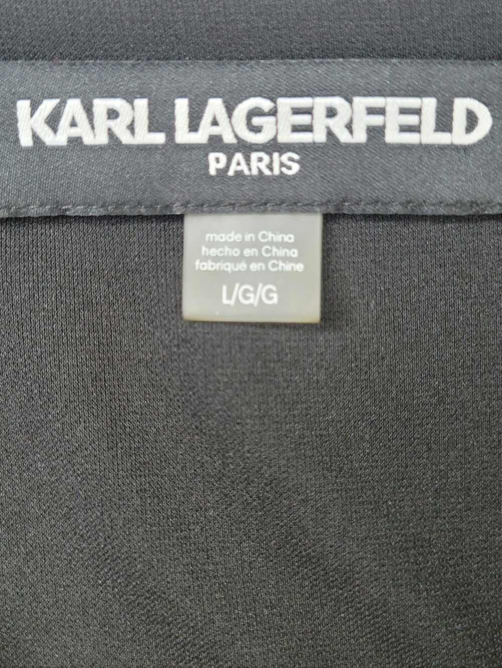 Karl Lagerfeld Fit N Flare Dress Size L Black Handkerchief Hem Short Sleeve New - Picture 6 of 12